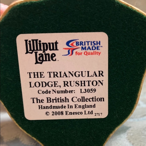 Rare Lilliput Lane The Triangular Lodge, Rushton | England Collection - Picture 8 of 9
